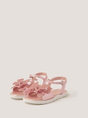 Monsoon Pink Diamanté Butterfly Sandals - Image 1 of 3