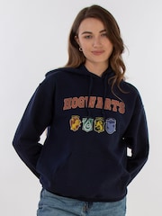 Brands In Blue Harry Potter Hogwarts Icons Hoodie - Image 1 of 5