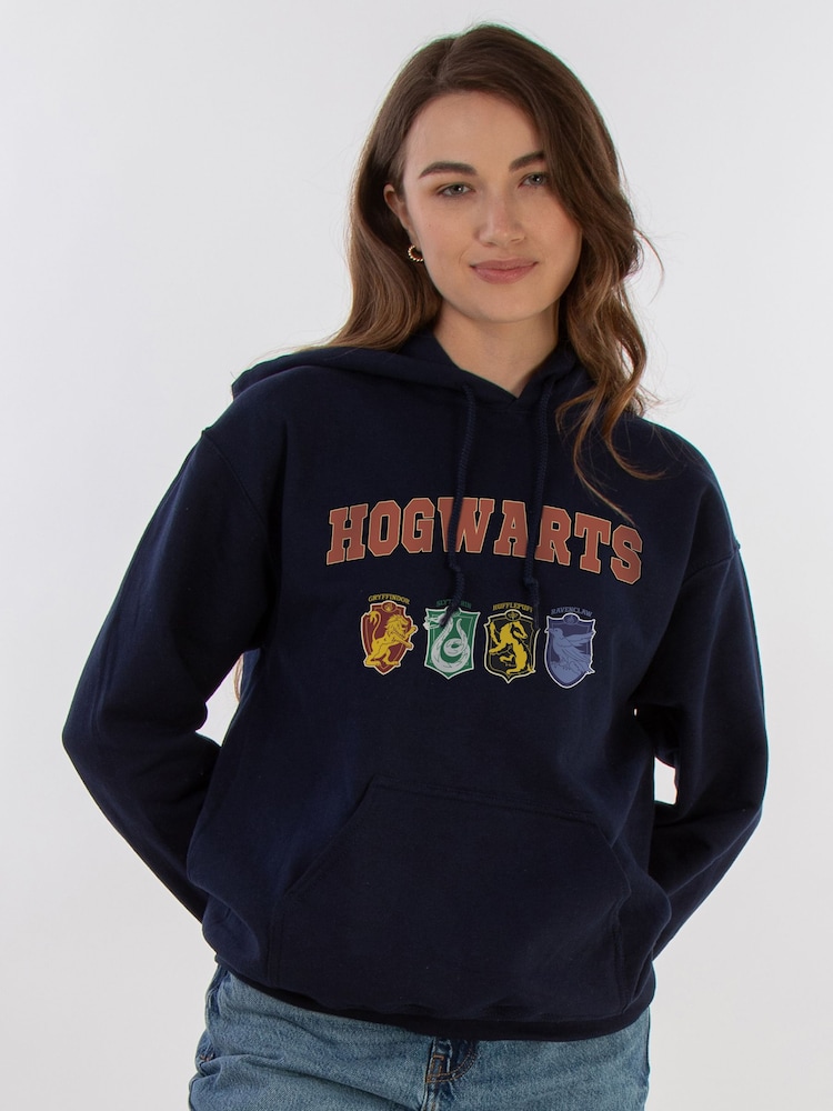 Brands In Blue Harry Potter Hogwarts Icons Hoodie - Image 1 of 5