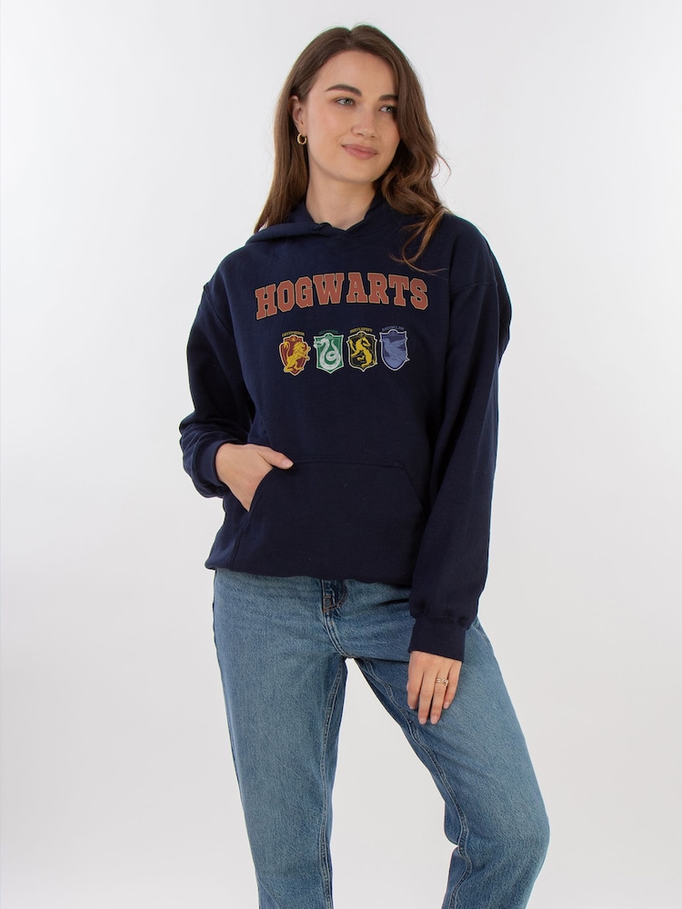 Brands In Blue Harry Potter Hogwarts Icons Hoodie - Image 2 of 5