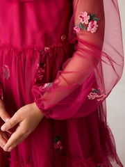 Laura Ashley Floral Embroidered Collared Dress - 圖片 7/11