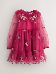 Laura Ashley Floral Embroidered Collared Dress - 圖片 8/11