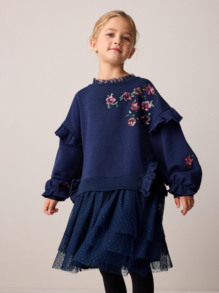 Laura Ashley 花卉装饰毛衣连衣裙 - 图片2 / 9