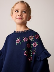 Laura Ashley 花卉装饰毛衣连衣裙 - 图片4 / 9