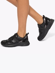 KG Kurt Geiger Black Louisiana Trainers - Image 1 of 5