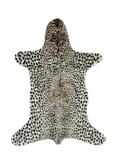 Think Rugs Brown Faux Fur Cheetah Animal Rug - Image 3 of 6