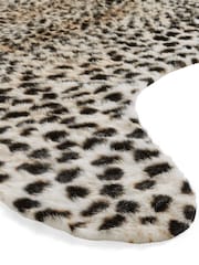 Think Rugs Brown Faux Fur Cheetah Animal Rug - Image 6 of 6