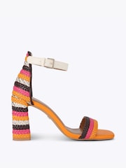 KG Kurt Geiger Orange Sunnie Sandals - Image 1 of 4
