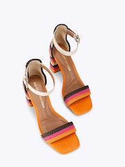 KG Kurt Geiger Orange Sunnie Sandals - Image 2 of 4