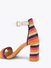 KG Kurt Geiger Orange Sunnie Sandals - Image 3 of 4