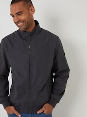 رمادي - سترة هارينجتون مضادة للماء من Threadbare - Image 3 of 4