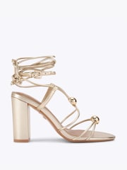 KG Kurt Geiger Gold Swift Sandals - Image 1 of 4
