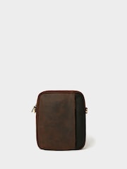 Osprey London Brown The Jenson Small Leather Messenger Bag - Image 2 of 5