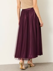 Wein - FatFace Tulle Prom Skirt - Bild 3 von 7