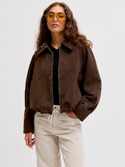 JJXX Brown Suede Jacket - Image 1 of 7