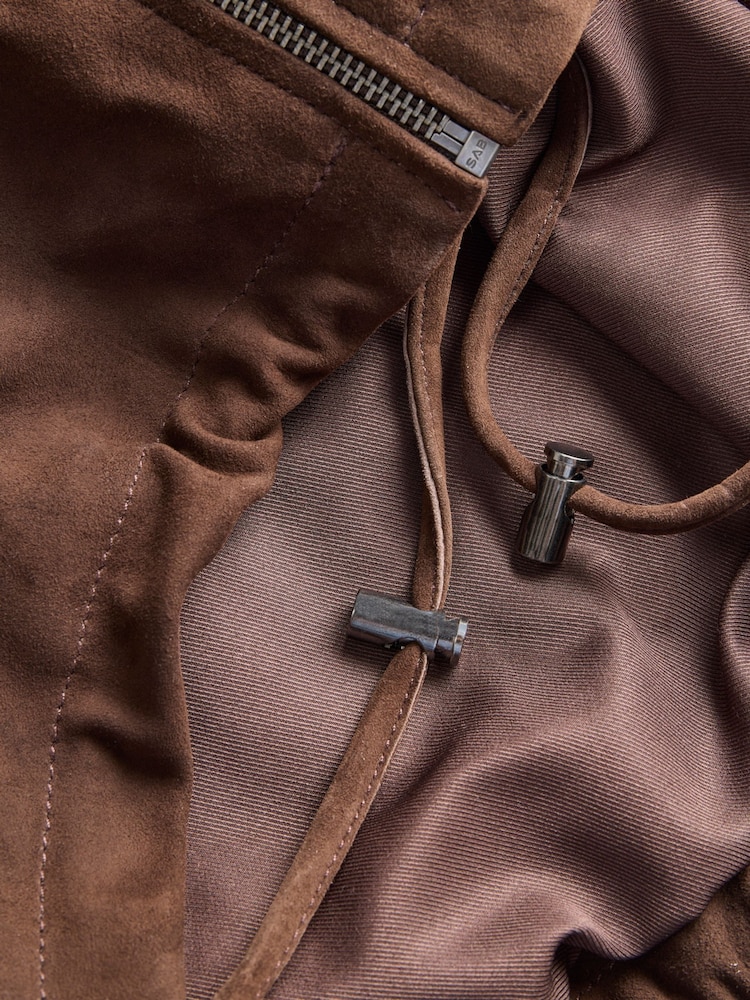 JJXX Brown Suede Jacket - Image 7 of 7