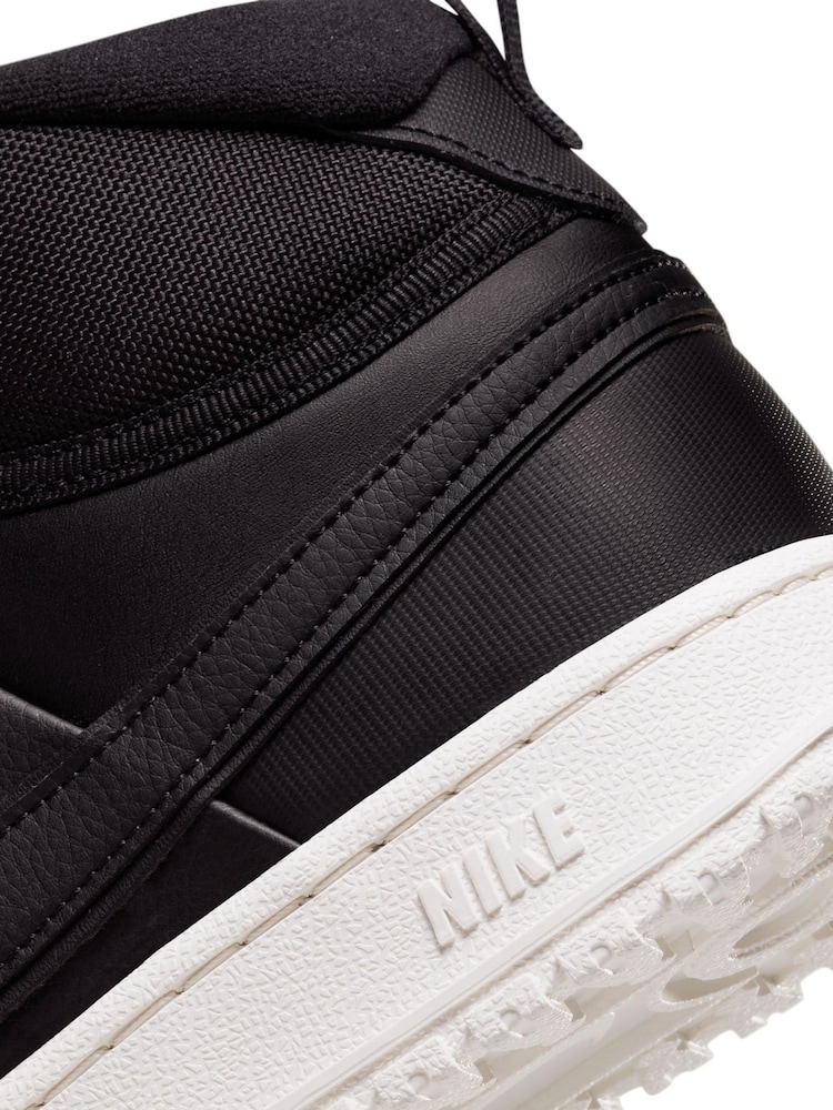 Nike Black Court Vision Mid Winterized Trainers - Image 10 of 10 Nike Black Court Vision Mid Winterized Trainers - Image 10 of 10
