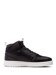 Nike Black Court Vision Mid Winterized Trainers - Image 3 of 10
