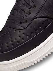 Nike Black Court Vision Mid Winterized Trainers - Image 9 of 10