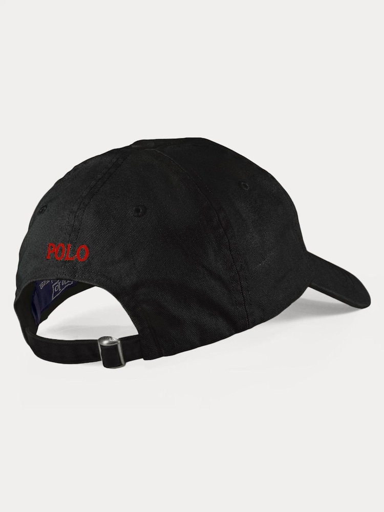 Polo Ralph Lauren Black Cotton Chino Ball Cap - Image 2 of 2