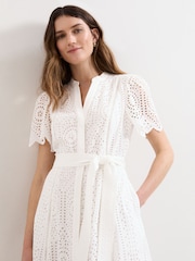 Phase Eight White Aletta White Dress - Image 4 of 6