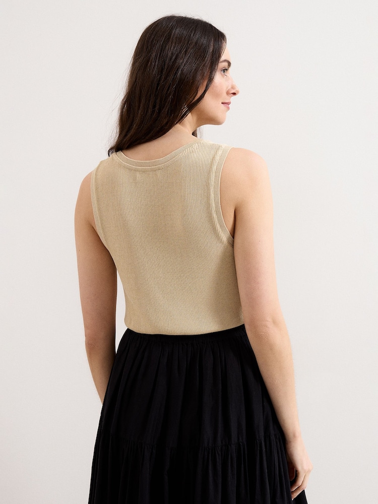 Phase Eight Brown Mila V-Neck Vest - Image 2 of 7