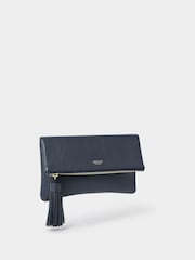 Osprey London Blue Bexley Grainy Hide Leather Clutch Bag - Image 2 of 6