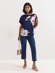 Phase Eight Blue Brianna Floral Top - Image 3 of 7