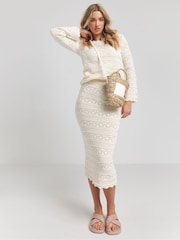 Simply Be – Häkelpullover aus 100 % Baumwolle (Kombiteil) - Bild 1 von 4