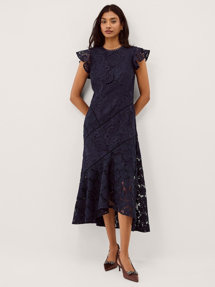 Monsoon Gina Floral Lace Midi Dress - Εικόνα 1 από 4