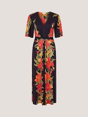 Monsoon Moana Floral Print Jersey Midi Dress - Image 6 of 6