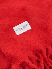 U.S. Polo Assn. Haute Red Premium Super Soft Hanging Throw - Image 5 of 5