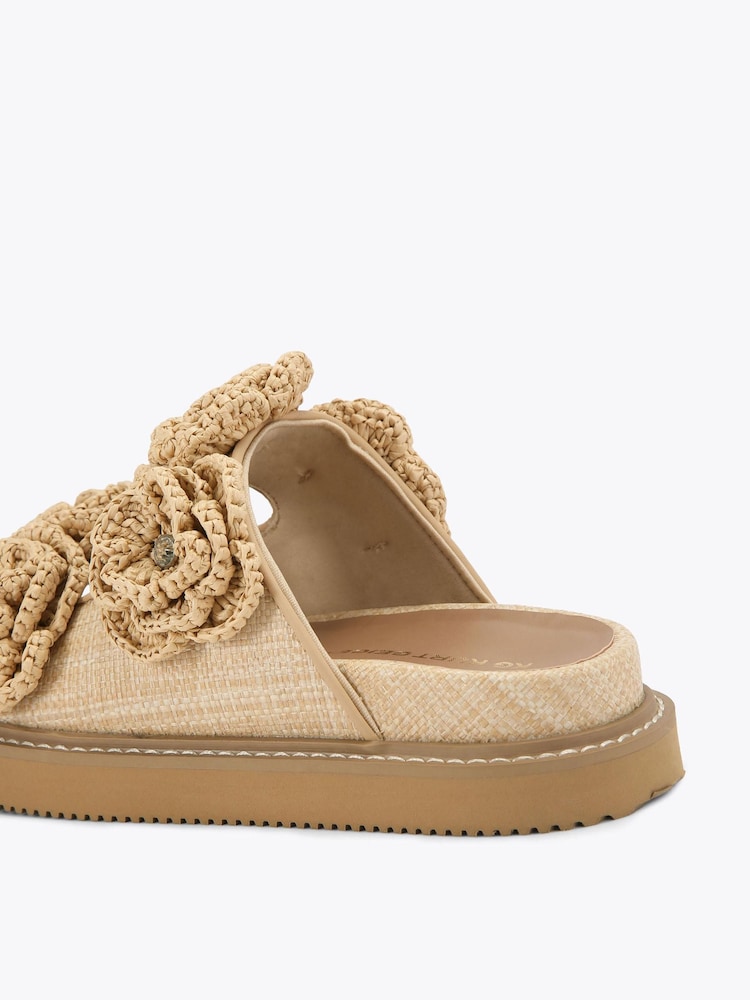 KG Kurt Geiger Cream Sonnet Footbed Sandals - Image 4 of 4