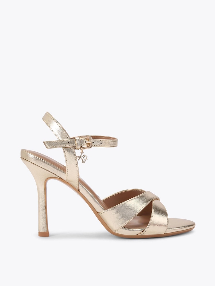 KG Kurt Geiger Gold Soraya Sandals - Image 2 of 5 KG Kurt Geiger Gold Soraya Sandals - Image 2 of 5