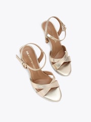 KG Kurt Geiger Gold Soraya Sandals - Image 3 of 5