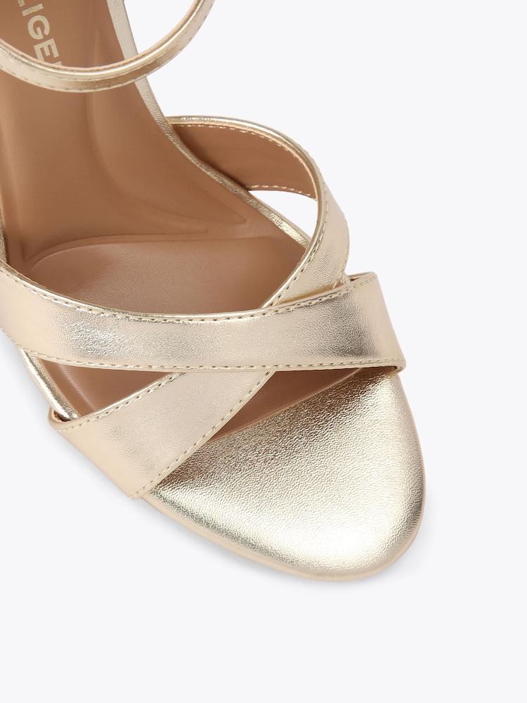 KG Kurt Geiger Gold Soraya Sandals - Image 5 of 5 KG Kurt Geiger Gold Soraya Sandals - Image 5 of 5
