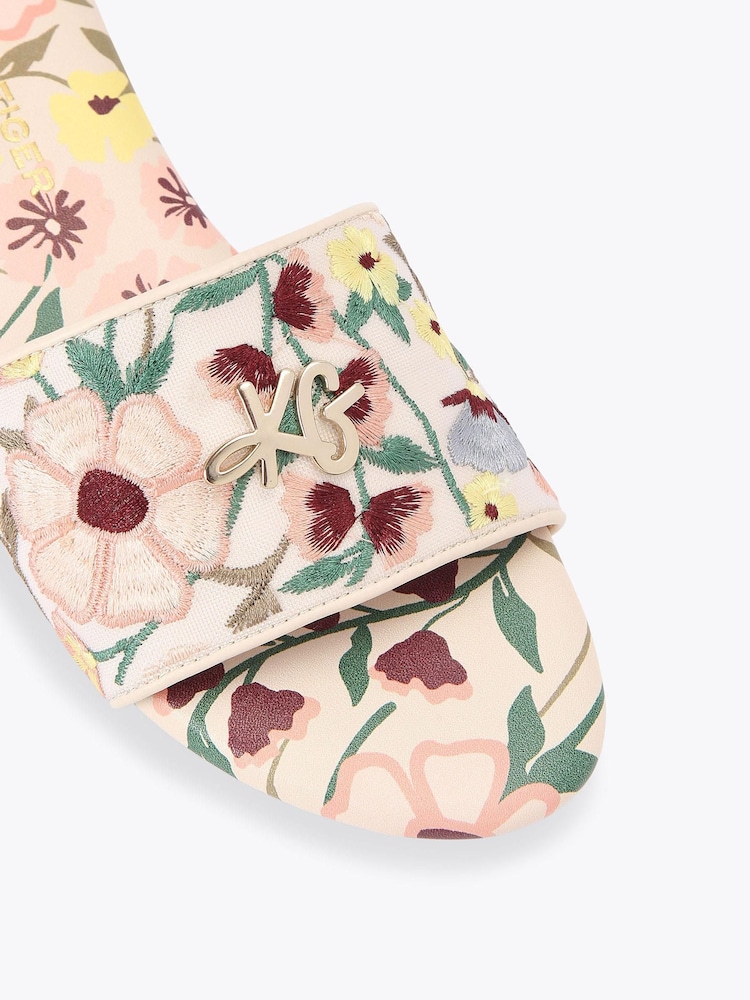 KG Kurt Geiger Cream Rosetta Sandals - Image 5 of 5