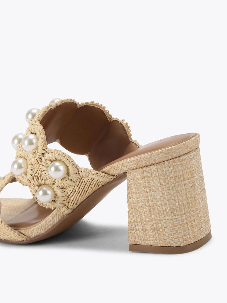 KG Kurt Geiger Cream Prairie Block Flip Flop And Sandals - Image 5 of 5 KG Kurt Geiger Cream Prairie Block Flip Flop And Sandals - Image 5 of 5