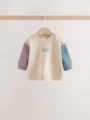 Blue/Cream Stars - Світшот і вельветові штани дитячий комплект 2 Piece (0міс. –2років) - Image 2 of 9