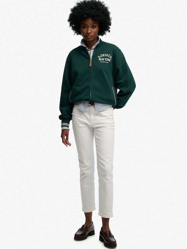 Superdry Country Club Jersey Bomber-Hoodie - Bild 5 von 5