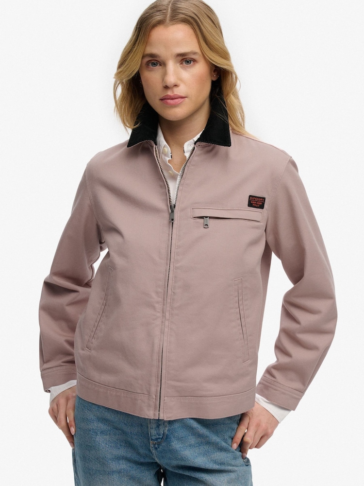 سترة مطر كوردروي بياقة من Superdry - صورة 1 من 8