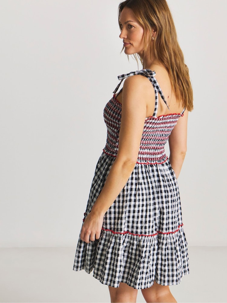Simply Be Gingham Mini Beach Dress - Imagen 2 de 4