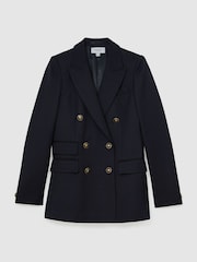 Reiss Lauryn Wool-Blend Twill Double-Breasted Blazer - Εικόνα 2 από 9