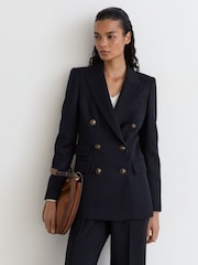 Reiss Lauryn Wool-Blend Twill Double-Breasted Blazer - Εικόνα 3 από 9