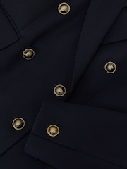 Reiss Lauryn Wool-Blend Twill Double-Breasted Blazer - Εικόνα 8 από 9