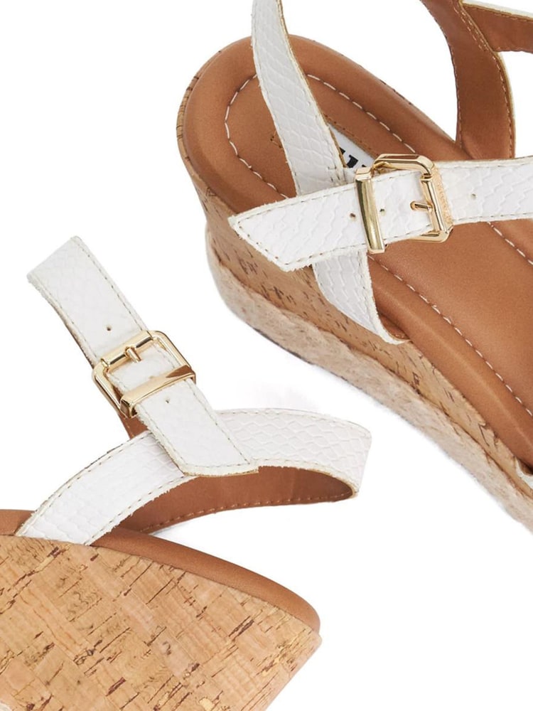 Dune London White Kindest Wedges - Image 6 of 6