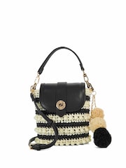 Dune London Black Dimple Cross-Body Bag - Image 1 of 6