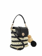 Dune London Black Dimple Cross-Body Bag - Image 3 of 6