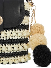 Dune London Black Dimple Cross-Body Bag - Image 5 of 6