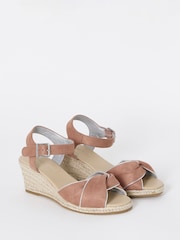 Simply Be Natural Extra Wide Fit Twist Front Espadrille Wedge Sandals - Image 3 of 4